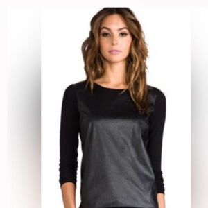 Generation Love Faux Leather Women's Top